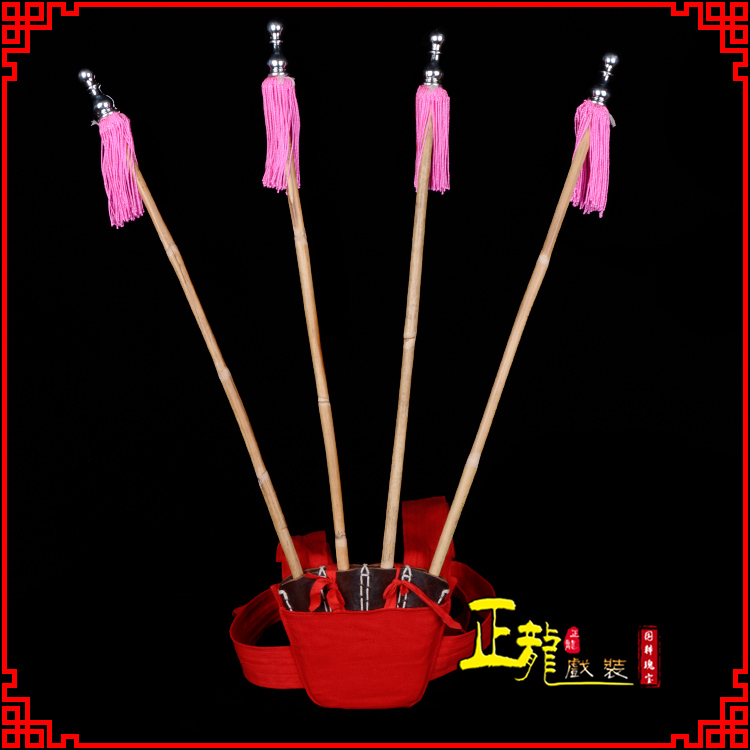 阿合奇戏装戏曲用品靠旗男女大靠 靠板 正宗牛皮旗杆旗架