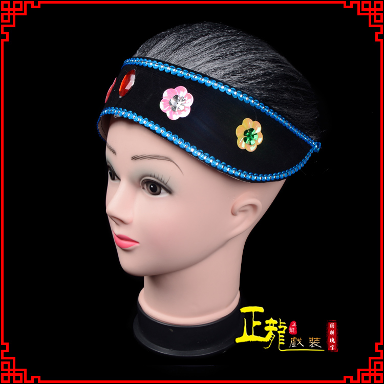 阿合奇老旦媒婆穷老太婆假发套 老旦头套