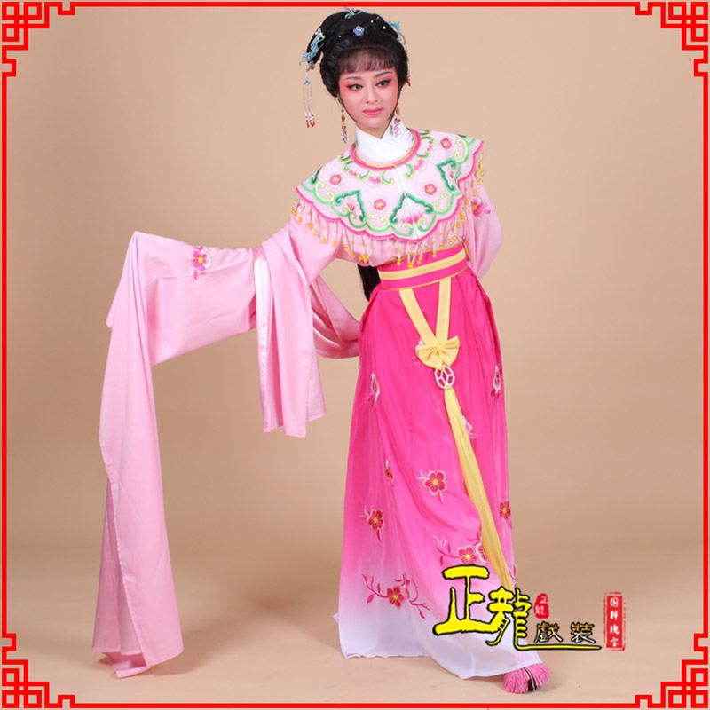 阿合奇水袖青衣练功花旦服 梅花古装衣